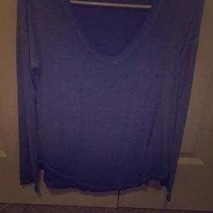 Purple v neck sweater